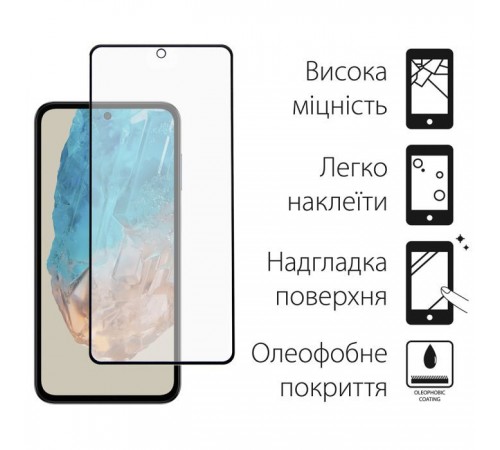 Чехол для мобильного телефона Dengos Samsung Galaxy M35 5G Matte + glass Blue (DG-KM-108) Чехол для мобильного телефона Dengos Samsung Galaxy M35 5G Matte + glass Blue (DG-KM-108)