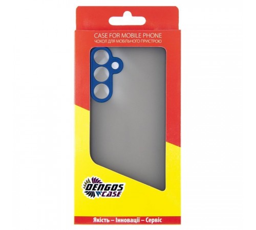 Чехол для мобильного телефона Dengos Samsung Galaxy M35 5G Matte + glass Blue (DG-KM-108) Чехол для мобильного телефона Dengos Samsung Galaxy M35 5G Matte + glass Blue (DG-KM-108)