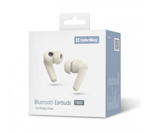 Наушники ColorWay Slim TWS-1 Earbuds Long Life Beige (CW-TWS1BE) Наушники ColorWay Slim TWS-1 Earbuds Long Life Beige (CW-TWS1BE)