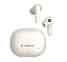 Наушники ColorWay Slim TWS-1 Earbuds Long Life Beige (CW-TWS1BE)