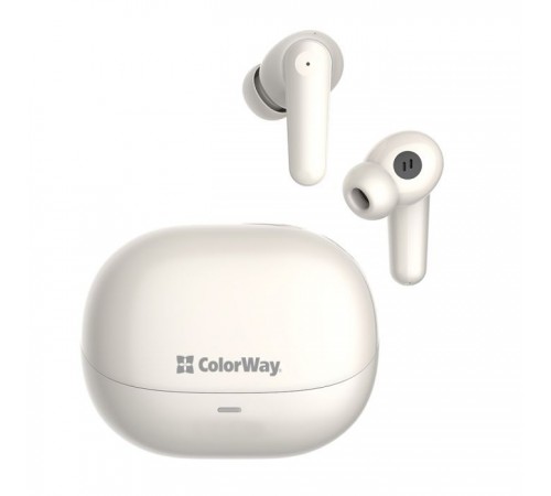 Наушники ColorWay Slim TWS-1 Earbuds Long Life Beige (CW-TWS1BE) Наушники ColorWay Slim TWS-1 Earbuds Long Life Beige (CW-TWS1BE)