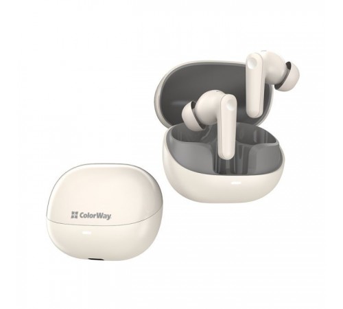 Наушники ColorWay Slim TWS-1 Earbuds Long Life Beige (CW-TWS1BE) Наушники ColorWay Slim TWS-1 Earbuds Long Life Beige (CW-TWS1BE)