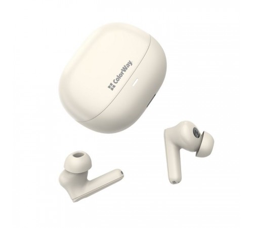 Наушники ColorWay Slim TWS-1 Earbuds Long Life Beige (CW-TWS1BE) Наушники ColorWay Slim TWS-1 Earbuds Long Life Beige (CW-TWS1BE)
