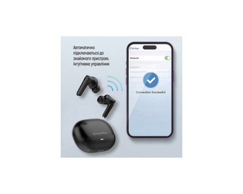 Навушники ColorWay Slim TWS-1 Earbuds Long Life Black (CW-TWS1BK1) Навушники ColorWay Slim TWS-1 Earbuds Long Life Black (CW-TWS1BK1)