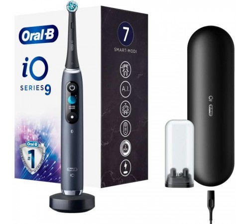 Електрична зубна щітка Oral-B IOM9.1B2.2AD Black Onyx Електрична зубна щітка Oral-B IOM9.1B2.2AD Black Onyx