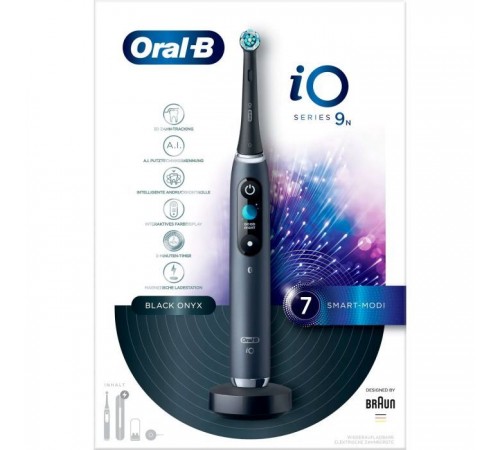 Електрична зубна щітка Oral-B IOM9.1B2.2AD Black Onyx Електрична зубна щітка Oral-B IOM9.1B2.2AD Black Onyx