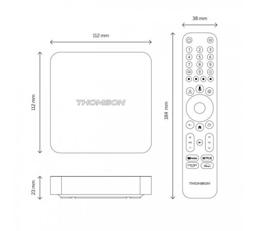 Медиаплеер THOMSON Streaming Box 240 4K UHD (223489) Медиаплеер THOMSON Streaming Box 240 4K UHD (223489)