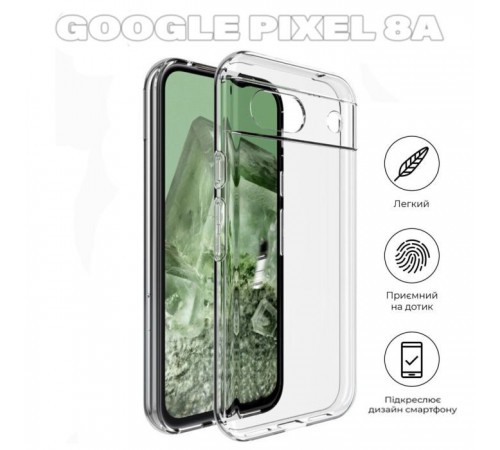 Чохол до мобільного телефона BeCover Google Pixel 8a Transparancy (711662) Чохол до мобільного телефона BeCover Google Pixel 8a Transparancy (711662)