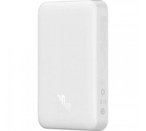 Батарея универсальная Baseus Wireless Magnetic Mini 10000mAh 20W, White (PPCX030002\PPCXM10) (P10022100212-00) Батарея универсальная Baseus Wireless Magnetic Mini 10000mAh 20W, White (PPCX030002\PPCXM10) (P10022100212-00)