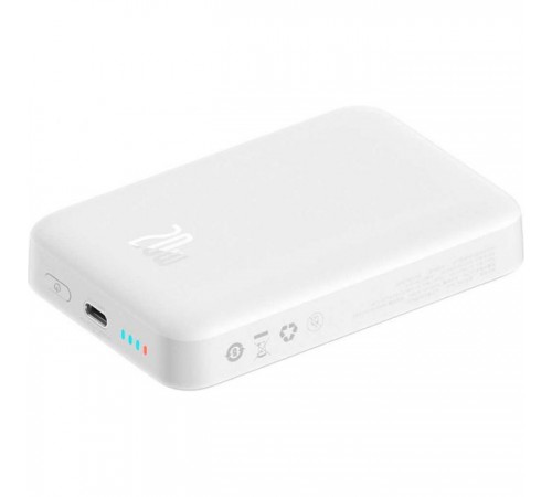 Батарея универсальная Baseus Wireless Magnetic Mini 10000mAh 20W, White (PPCX030002\PPCXM10) (P10022100212-00) Батарея универсальная Baseus Wireless Magnetic Mini 10000mAh 20W, White (PPCX030002\PPCXM10) (P10022100212-00)