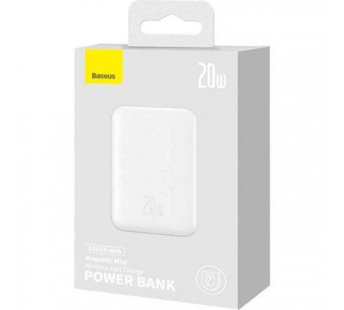 Батарея универсальная Baseus Wireless Magnetic Mini 10000mAh 20W, White (PPCX030002\PPCXM10) (P10022100212-00) Батарея универсальная Baseus Wireless Magnetic Mini 10000mAh 20W, White (PPCX030002\PPCXM10) (P10022100212-00)