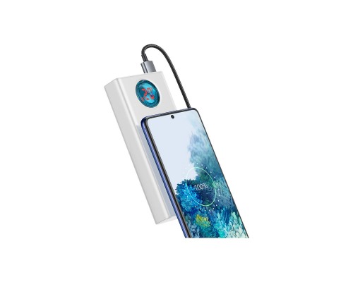 Батарея універсальна Baseus Amblight Digital Quick 30000mAh 65W, White (PPLG000102) Батарея універсальна Baseus Amblight Digital Quick 30000mAh 65W, White (PPLG000102)