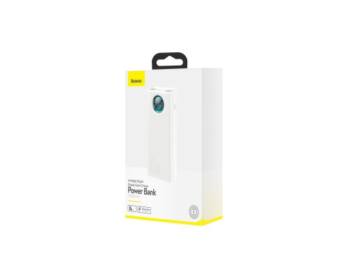 Батарея універсальна Baseus Amblight Digital Quick 30000mAh 65W, White (PPLG000102) Батарея універсальна Baseus Amblight Digital Quick 30000mAh 65W, White (PPLG000102)