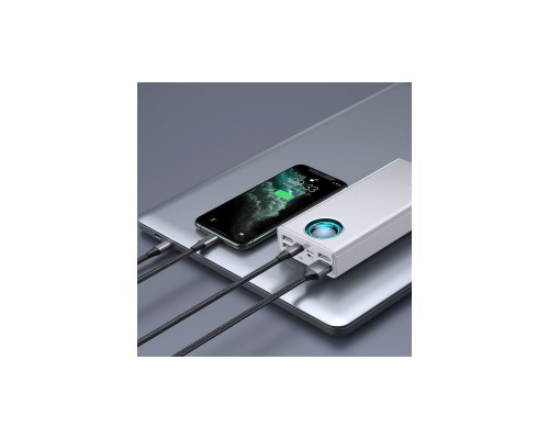 Батарея універсальна Baseus Amblight Digital Quick 30000mAh 65W, White (PPLG000102) Батарея універсальна Baseus Amblight Digital Quick 30000mAh 65W, White (PPLG000102)