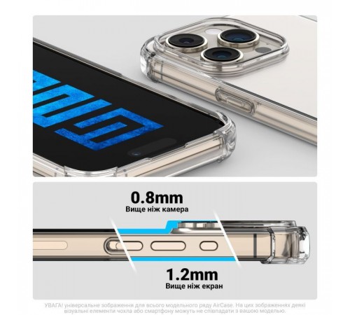 Чохол до мобільного телефона Armorstandart Air Force Realme C63 4G / C61 4G / Note 60 4G / Note 60x 4G Clear (ARM81185) Чохол до мобільного телефона Armorstandart Air Force Realme C63 4G / C61 4G / Note 60 4G / Note 60x 4G Clear (ARM81185)