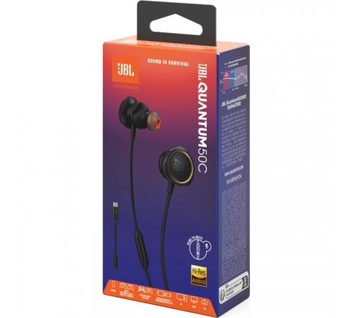 Навушники JBL Quantum 50С Black (JBLQTUM50CBLK) Навушники JBL Quantum 50С Black (JBLQTUM50CBLK)