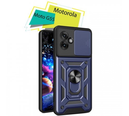Чохол до мобільного телефона BeCover Military Motorola Moto G55 Blue (713057) Чохол до мобільного телефона BeCover Military Motorola Moto G55 Blue (713057)