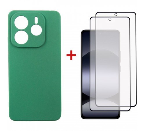 Чохол до мобільного телефона Dengos Xiaomi Redmi Note 14 5G Soft + glass 2pcs (Mint) (DG-CTG2P-14) Чохол до мобільного телефона Dengos Xiaomi Redmi Note 14 5G Soft + glass 2pcs (Mint) (DG-CTG2P-14)