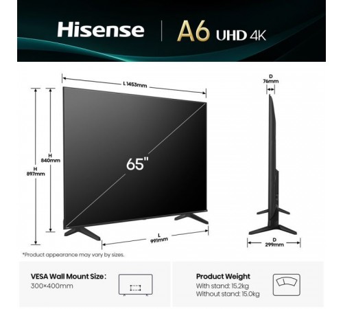Телевізор Hisense 65A6Q Телевізор Hisense 65A6Q