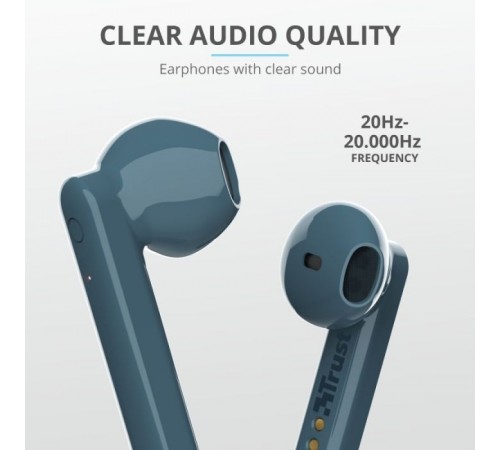 Навушники Trust Primo Touch True Wireless Mic Blue (23780) Навушники Trust Primo Touch True Wireless Mic Blue (23780)