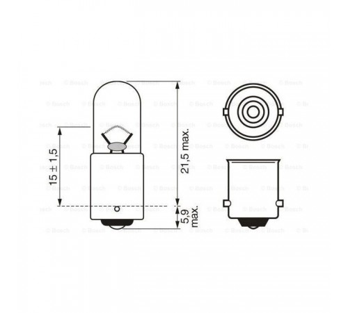 Автолампа Bosch 4W (1 987 302 817) Автолампа Bosch 4W (1 987 302 817)