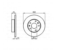 Тормозной диск Bosch 0 986 478 991