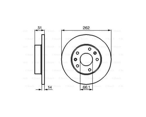 Гальмівний диск Bosch 0 986 478 991 Гальмівний диск Bosch 0 986 478 991