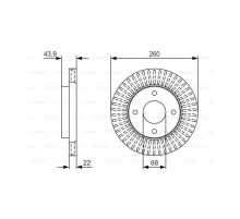 Гальмівний диск Bosch 0 986 479 U61