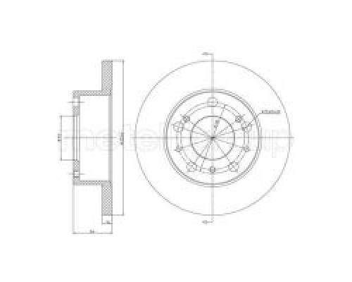 Тормозной диск METELLI 23-0134