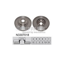 Гальмівний диск Nipparts N3307018