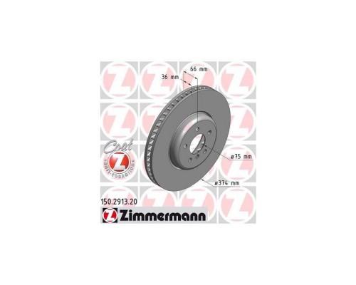 Тормозной диск ZIMMERMANN 150.2913.20 Тормозной диск ZIMMERMANN 150.2913.20