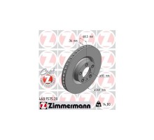 Тормозной диск ZIMMERMANN 460.1575.20