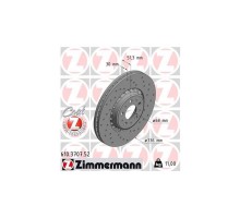 Гальмівний диск ZIMMERMANN 610.3707.52