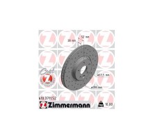 Тормозной диск ZIMMERMANN 610.3711.52