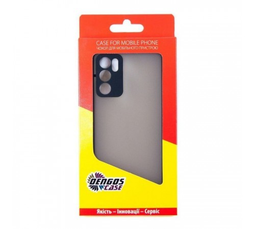 Чохол до мобільного телефона Dengos Matte OPPO A16 (black) (DG-TPU-MATT-103) Чохол до мобільного телефона Dengos Matte OPPO A16 (black) (DG-TPU-MATT-103)