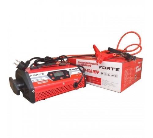 Зарядное устройство для автомобильного аккумулятора Forte CD-600 INFP (113241) Зарядное устройство для автомобильного аккумулятора Forte CD-600 INFP (113241)