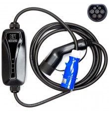 Зарядное устройство для электромобиля HiSmart Type 2-CEE, 6-32A, 7.2кВт, 1 фазное, 5м (EV200047)