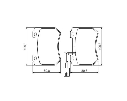 Тормозные колодки Bosch 0 986 494 402
