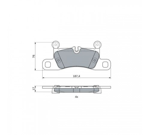 Гальмівні колодки Bosch 0986495371