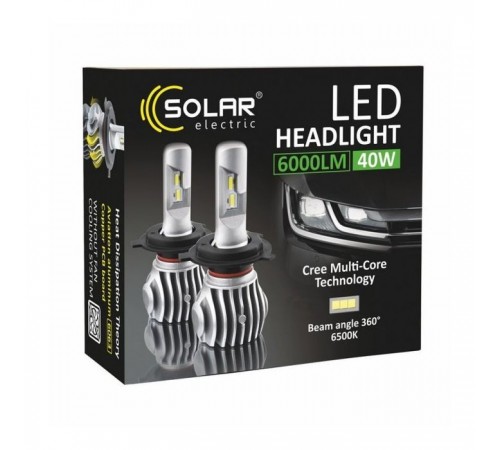 Автолампа SOLAR H11 CANBUS 12/24V 6500K 6000Lm 50W Cree Chip 1860 (8611) Автолампа SOLAR H11 CANBUS 12/24V 6500K 6000Lm 50W Cree Chip 1860 (8611)