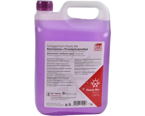 Антифриз Febi G12++ 5л фиолетовый -35C (172019FE)