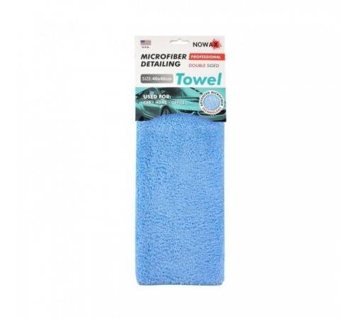 Автомобільна серветка NOWAX 40х40см, блакитна (NX68442) Автомобільна серветка NOWAX 40х40см, блакитна (NX68442)