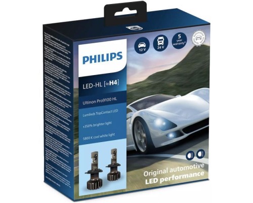 Автолампа Philips LED H4 11342U91Х2 12/24V Ultinon Pro9100 +350 (74244) Автолампа Philips LED H4 11342U91Х2 12/24V Ultinon Pro9100 +350 (74244)