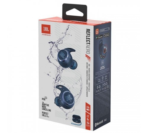 Навушники JBL Reflect Aero TWS Blue (JBLREFLECTAEROBLU) Навушники JBL Reflect Aero TWS Blue (JBLREFLECTAEROBLU)