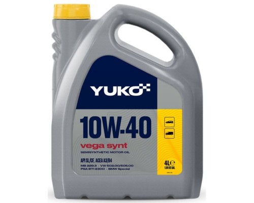 Моторное масло Yuko VEGA SYNT 10W-40 4л (4820070241228)