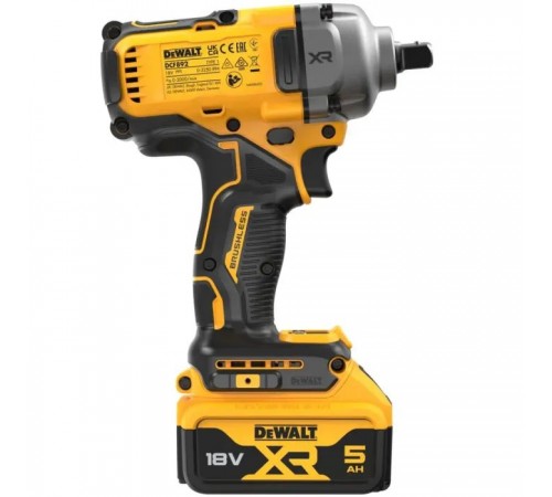 Гайковерт DeWALT ударный 18 В XR Li-lon, 2x5Ah, бесщеточный, 812 Нм, TSTAK (DCF892P2T) Гайковерт DeWALT ударный 18 В XR Li-lon, 2x5Ah, бесщеточный, 812 Нм, TSTAK (DCF892P2T)