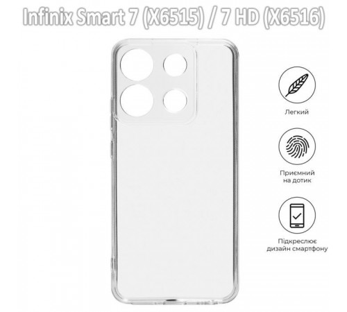 Чохол до мобільного телефона BeCover Infinix Smart 7 (X6515) / 7 HD (X6516) Transparancy (709621) Чохол до мобільного телефона BeCover Infinix Smart 7 (X6515) / 7 HD (X6516) Transparancy (709621)