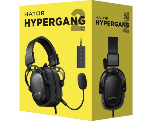 Наушники Hator Hypergang 2 USB 7.1 Black (HTA-940)
