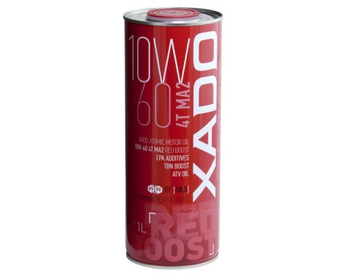 Моторна олива Xado 10W-60 4T MA2, Red Boost 1 л (XA 26128) Моторна олива Xado 10W-60 4T MA2, Red Boost 1 л (XA 26128)