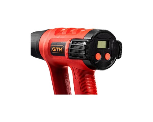 Строительный фен GTM HG2000EM, 2000Вт, 80-600С, 300/500л/мин, LCD-дисплей (HG2000EM) Строительный фен GTM HG2000EM, 2000Вт, 80-600С, 300/500л/мин, LCD-дисплей (HG2000EM)